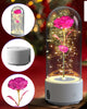 Rose Flowers LED Light And Bluetooth Speaker