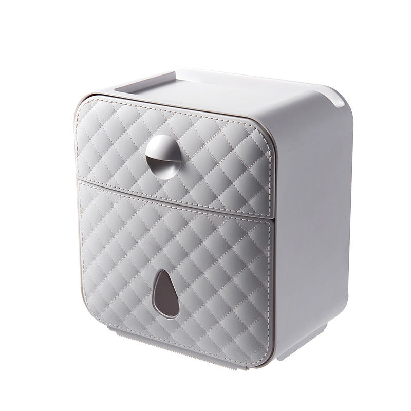 Wall-mounted tissue box