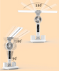 Rechargeable Double Head Lamp with Fan