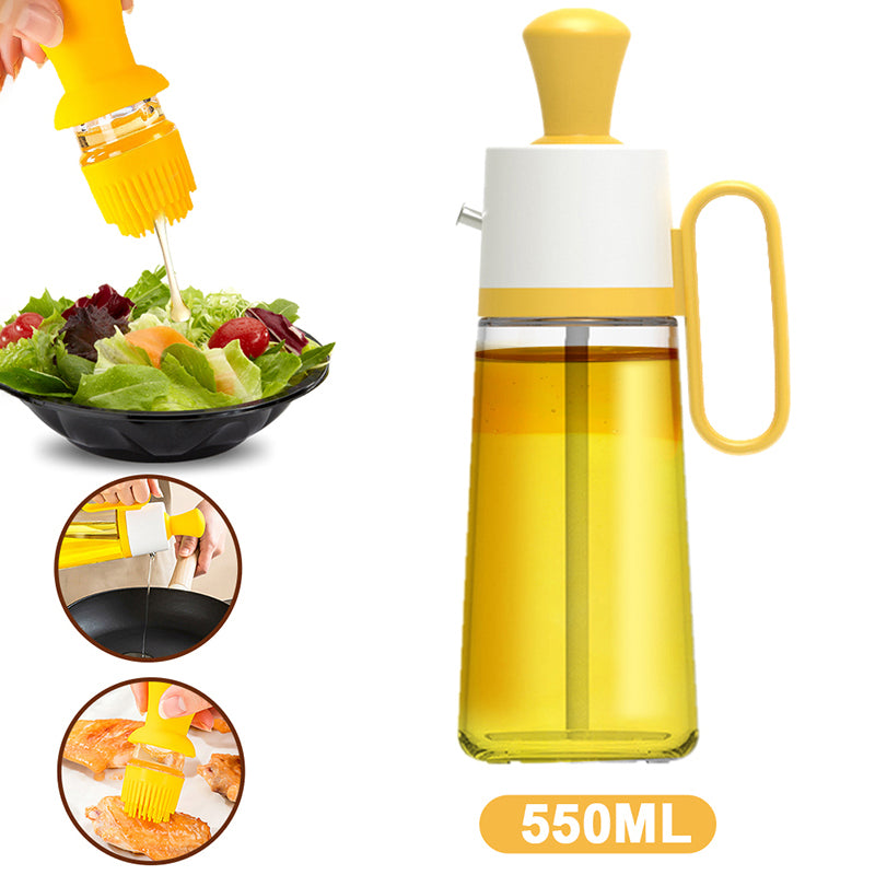 2In1 Oil Dispenser With Silicon Brush