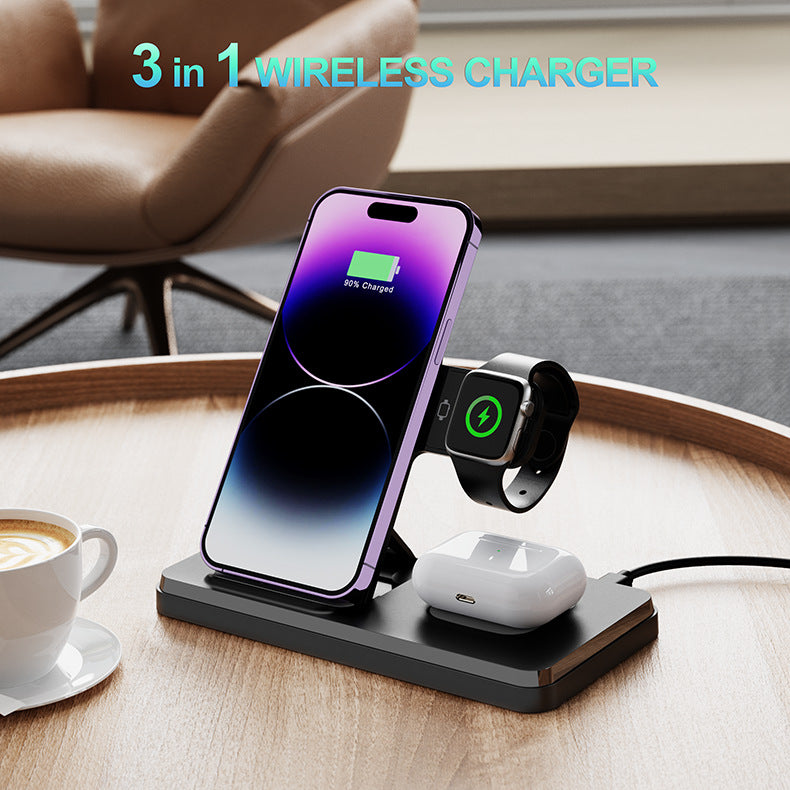 3in1 Wireless Charger Folding Bracket