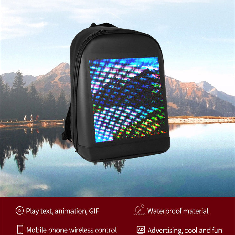 Smart Backpack LED Display Waterproof